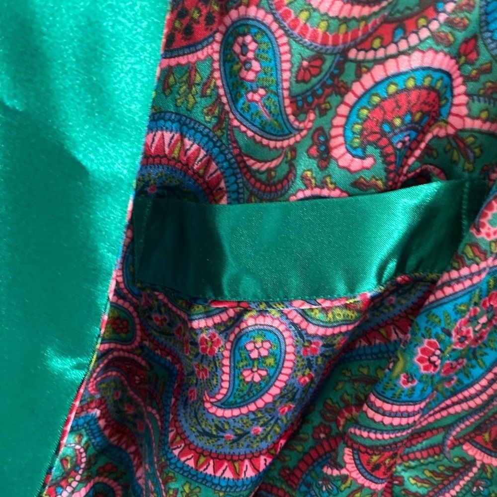 BNWT Beautiful Robe Men Women Multicolor Maxi Length Shimmery Fabric Sz S - Picture 5 of 7